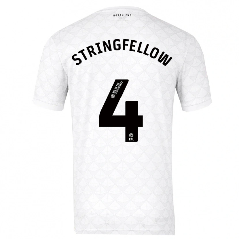 Danxen Herren Harry Stringfellow #4 Weiß Rot Heimtrikot Trikot 2025/26 T-Shirt
