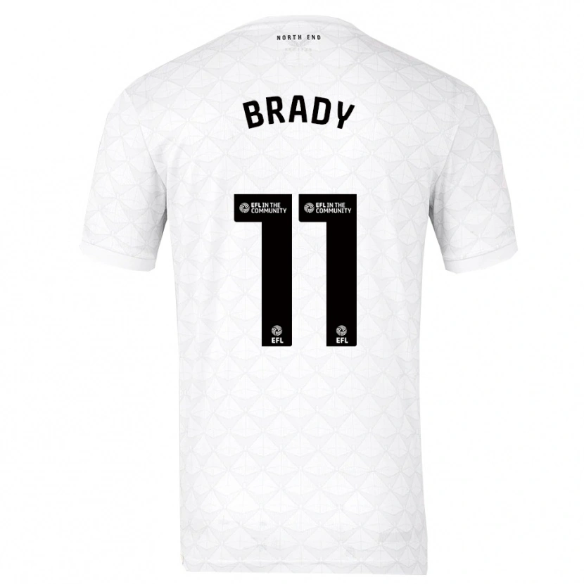 Danxen Herren Robbie Brady #11 Weiß Rot Heimtrikot Trikot 2025/26 T-Shirt