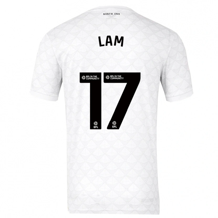 Danxen Herren Isaac Lam #17 Weiß Rot Heimtrikot Trikot 2025/26 T-Shirt