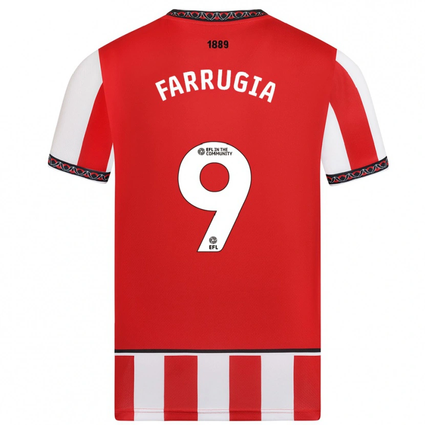 Danxen Herren Maria Farrugia #9 Rot Weiß Heimtrikot Trikot 2025/26 T-Shirt