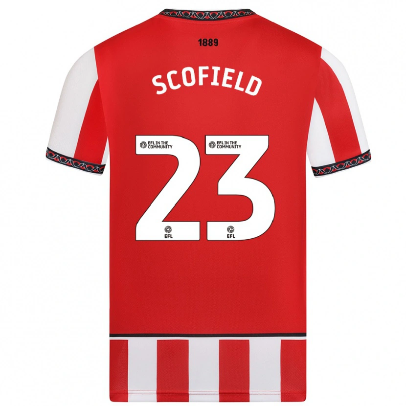 Danxen Herren Connie Scofield #23 Rot Weiß Heimtrikot Trikot 2025/26 T-Shirt