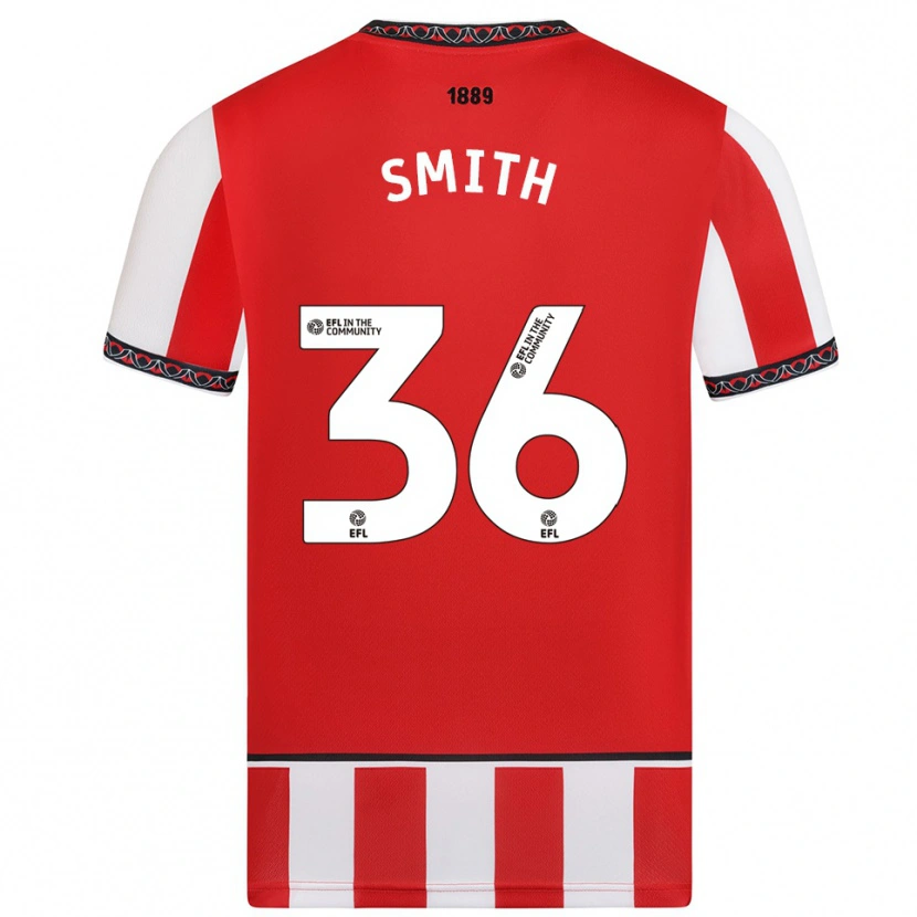 Danxen Herren Joshua Smith #36 Rot Weiß Heimtrikot Trikot 2025/26 T-Shirt