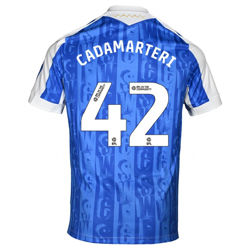 Danxen Herren Bailey Cadamarteri #42 Blau Weiß Heimtrikot Trikot 2025/26 T-Shirt