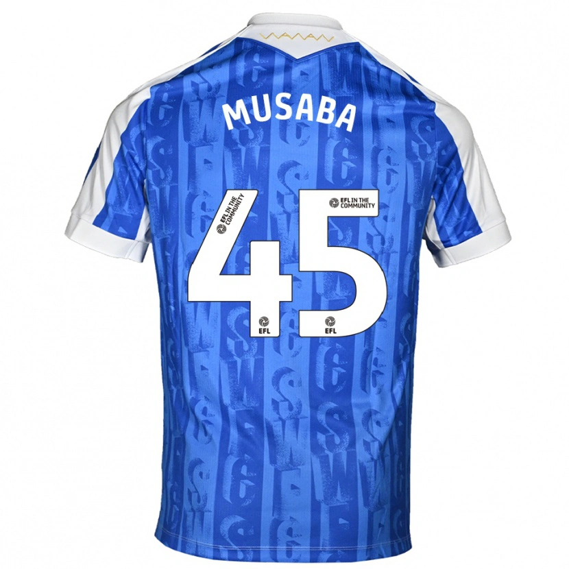 Danxen Herren Anthony Musaba #45 Blau Weiß Heimtrikot Trikot 2025/26 T-Shirt