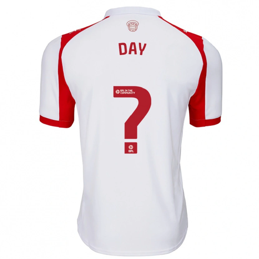 Danxen Herren Lewis Day #0 Weiß Rot Heimtrikot Trikot 2025/26 T-Shirt