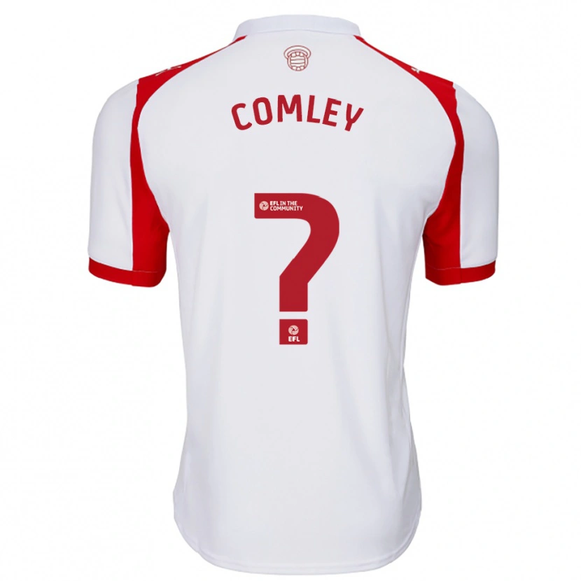 Danxen Herren Wyatt Comley #0 Weiß Rot Heimtrikot Trikot 2025/26 T-Shirt