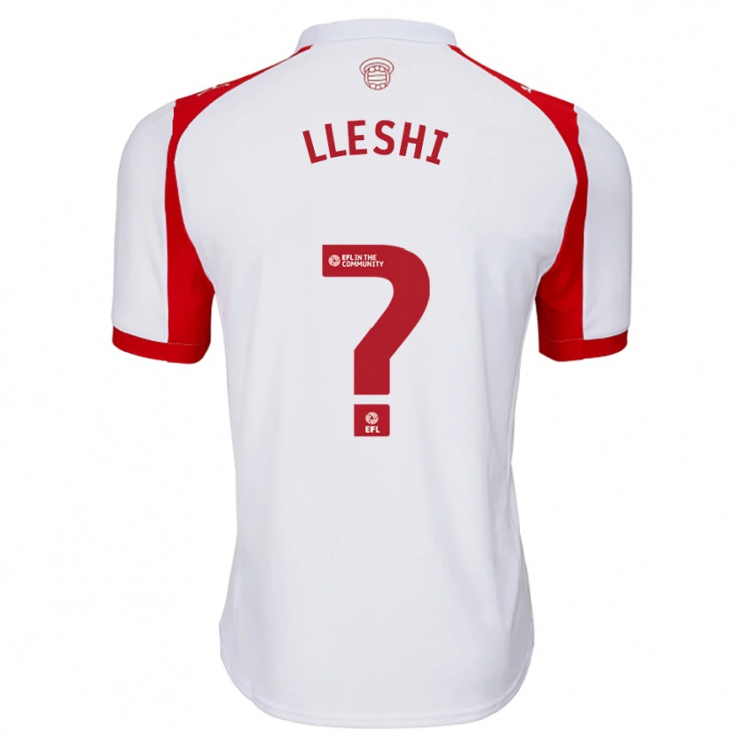 Danxen Herren Henri Lleshi #0 Weiß Rot Heimtrikot Trikot 2025/26 T-Shirt