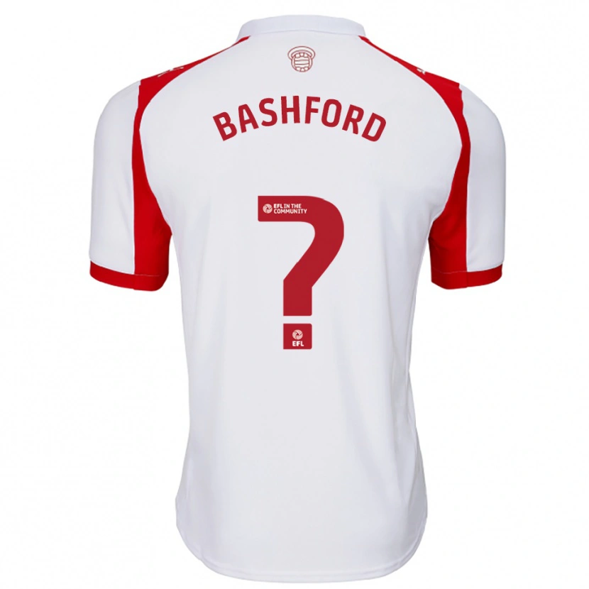 Danxen Herren Mary Bashford #0 Weiß Rot Heimtrikot Trikot 2025/26 T-Shirt