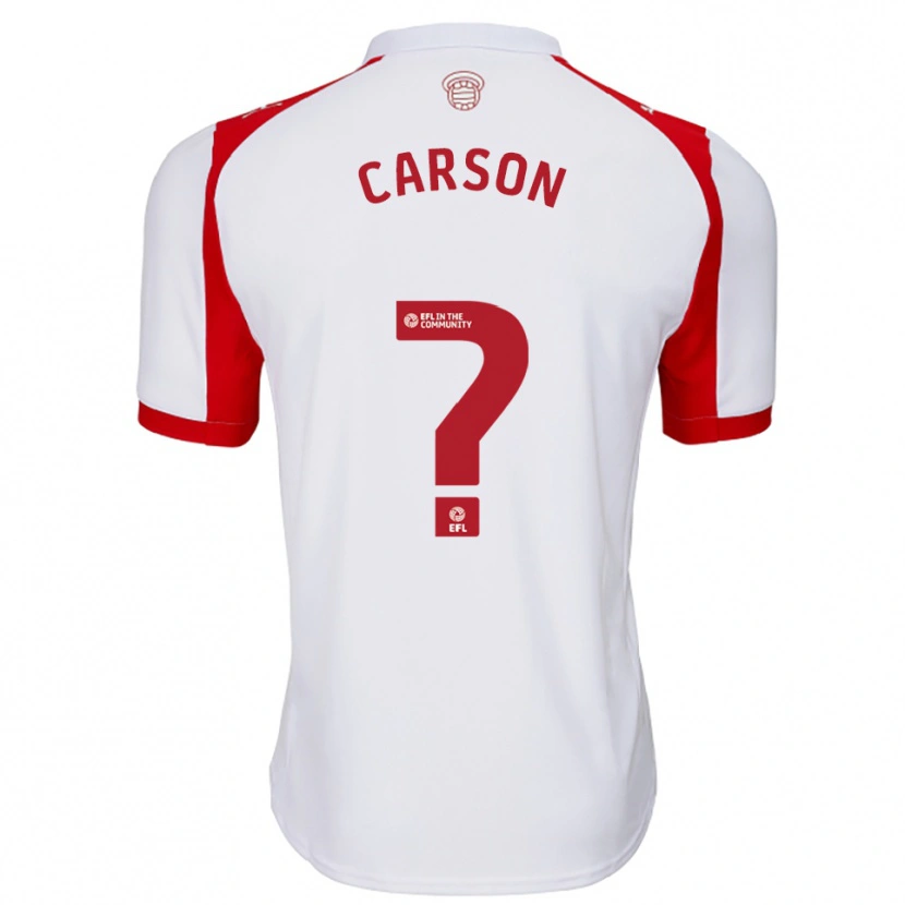 Danxen Herren Matty Carson #0 Weiß Rot Heimtrikot Trikot 2025/26 T-Shirt