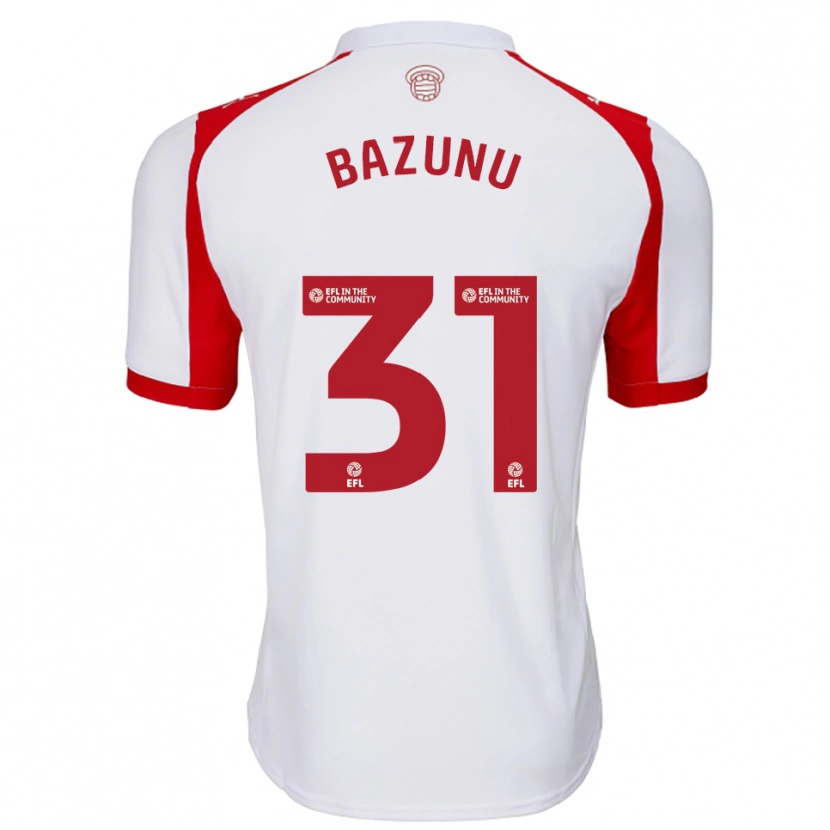 Danxen Herren Gavin Bazunu #31 Weiß Rot Heimtrikot Trikot 2025/26 T-Shirt