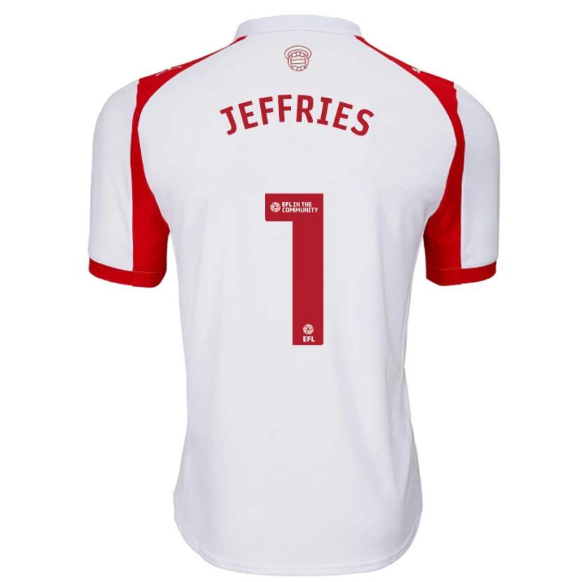Danxen Herren Josh Jeffries #1 Weiß Rot Heimtrikot Trikot 2025/26 T-Shirt