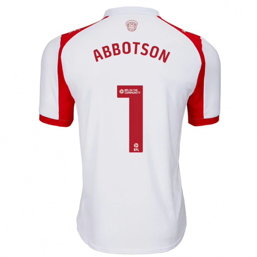 Danxen Herren Oscar Abbotson #1 Weiß Rot Heimtrikot Trikot 2025/26 T-Shirt