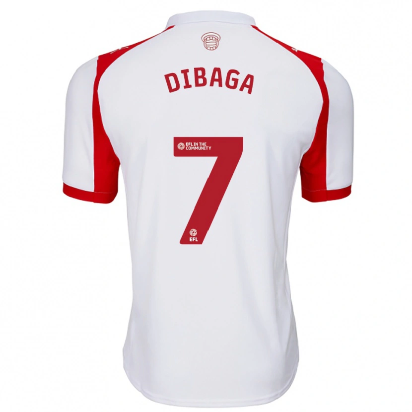 Danxen Herren Sufianu Sillah Dibaga #7 Weiß Rot Heimtrikot Trikot 2025/26 T-Shirt