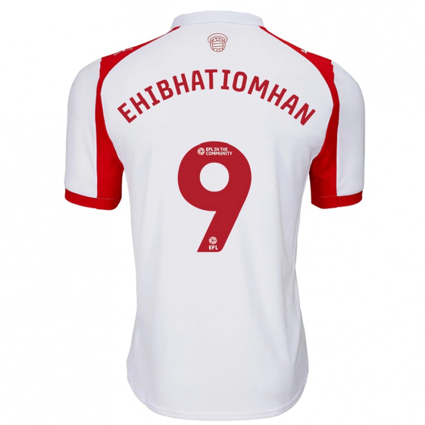 Danxen Herren Princewill Ehibhatiomhan #9 Weiß Rot Heimtrikot Trikot 2025/26 T-Shirt