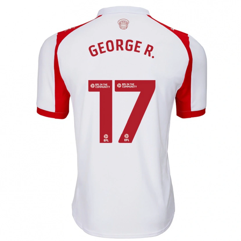 Danxen Herren George Robinson #17 Weiß Rot Heimtrikot Trikot 2025/26 T-Shirt