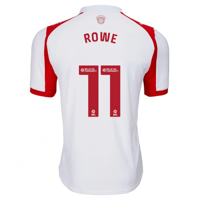 Danxen Herren Rachel Rowe #11 Weiß Rot Heimtrikot Trikot 2025/26 T-Shirt