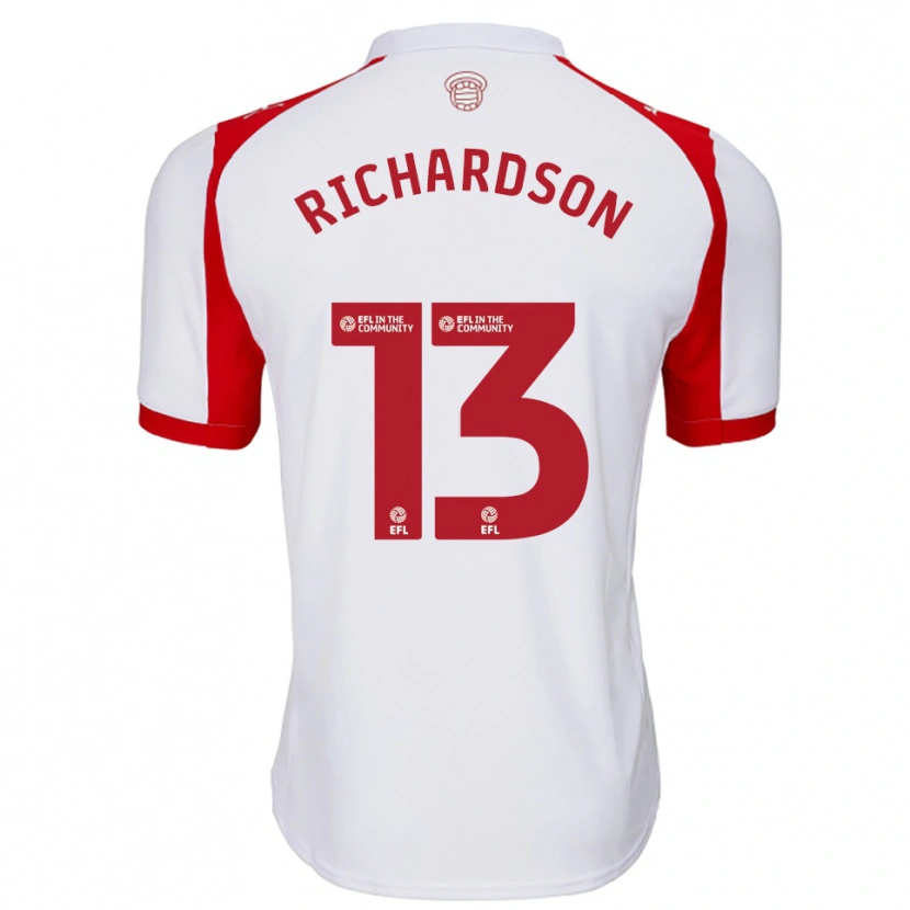 Danxen Herren Cale Richardson #13 Weiß Rot Heimtrikot Trikot 2025/26 T-Shirt