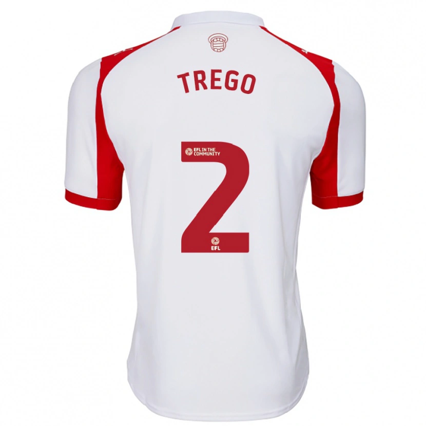 Danxen Herren Dexter Trego #2 Weiß Rot Heimtrikot Trikot 2025/26 T-Shirt