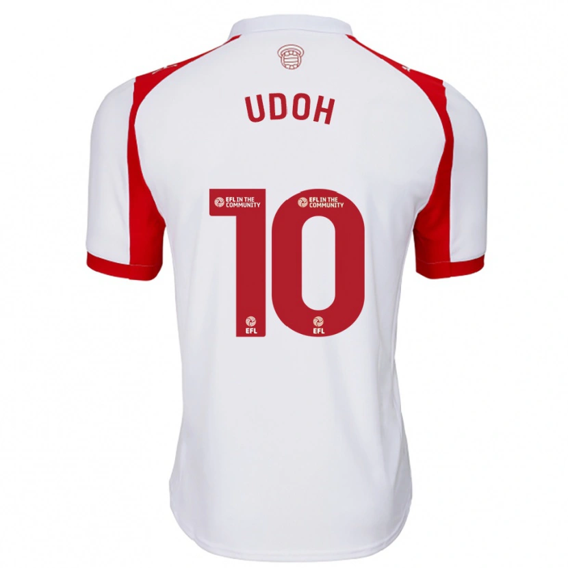 Danxen Herren Victor Udoh #10 Weiß Rot Heimtrikot Trikot 2025/26 T-Shirt