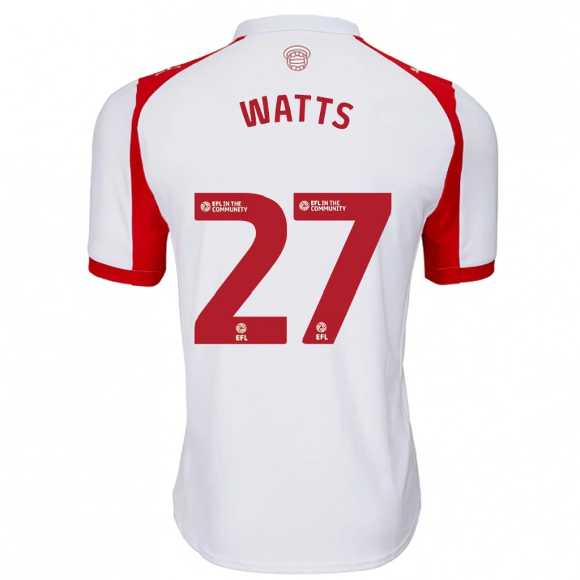 Danxen Herren Isabel Watts #27 Weiß Rot Heimtrikot Trikot 2025/26 T-Shirt