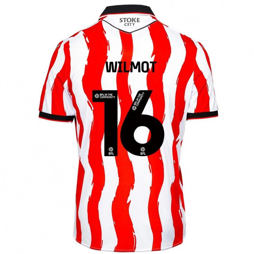 Danxen Herren Ben Wilmot #16 Weiß Rot Heimtrikot Trikot 2025/26 T-Shirt