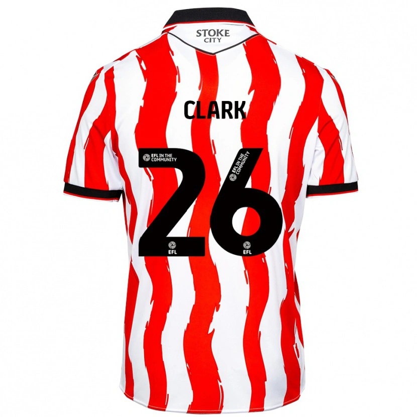Danxen Herren Ciaran Clark #26 Weiß Rot Heimtrikot Trikot 2025/26 T-Shirt