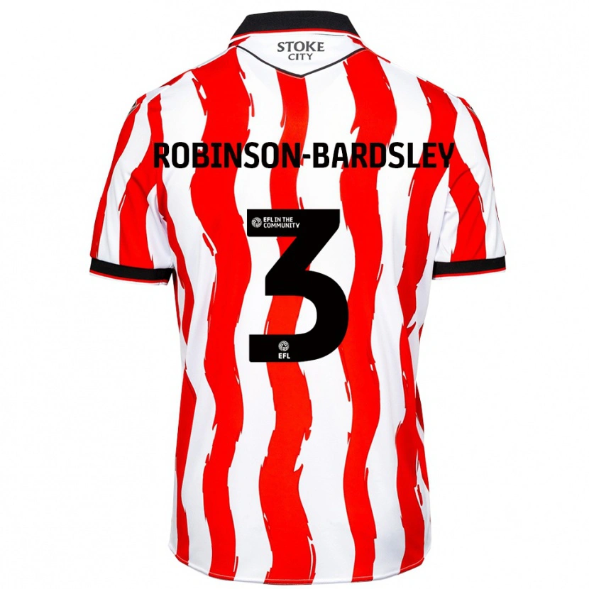 Danxen Herren Rocco Robinson-Bardsley #3 Weiß Rot Heimtrikot Trikot 2025/26 T-Shirt