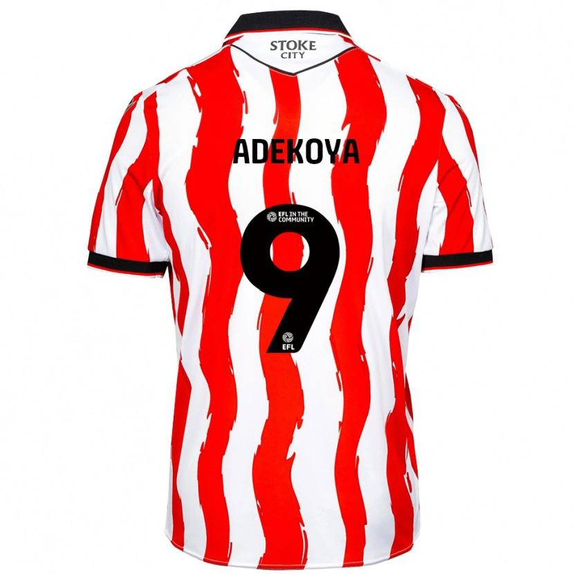 Danxen Herren Dean Adekoya #9 Weiß Rot Heimtrikot Trikot 2025/26 T-Shirt