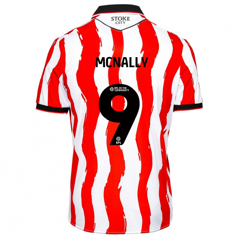 Danxen Herren Tommy Mcnally #9 Weiß Rot Heimtrikot Trikot 2025/26 T-Shirt