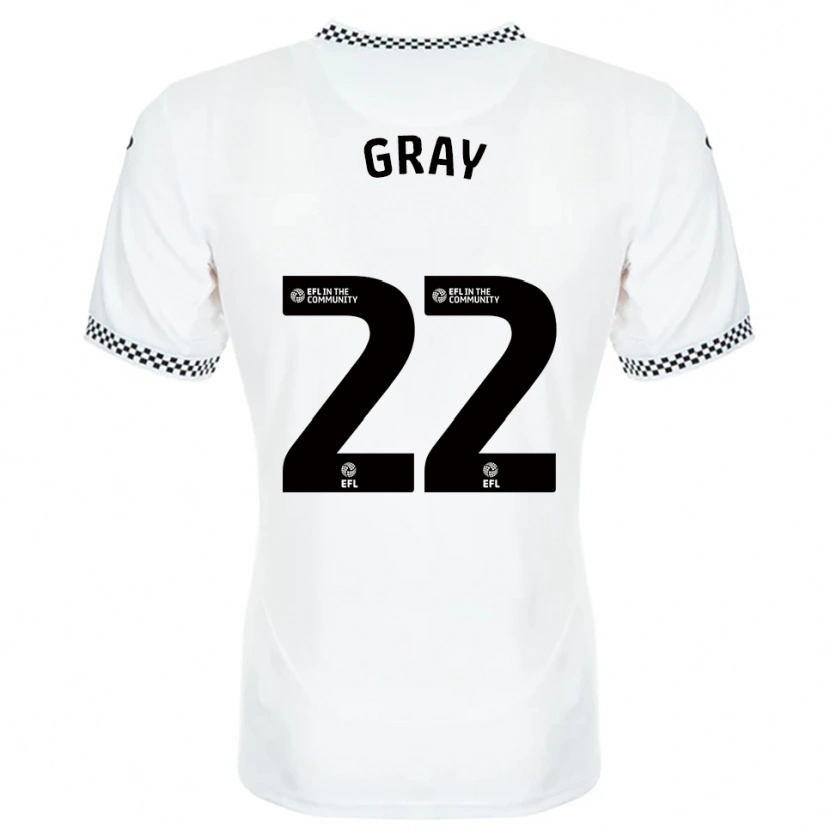 Danxen Herren Harvey Gray #22 Weiß Orange Heimtrikot Trikot 2025/26 T-Shirt