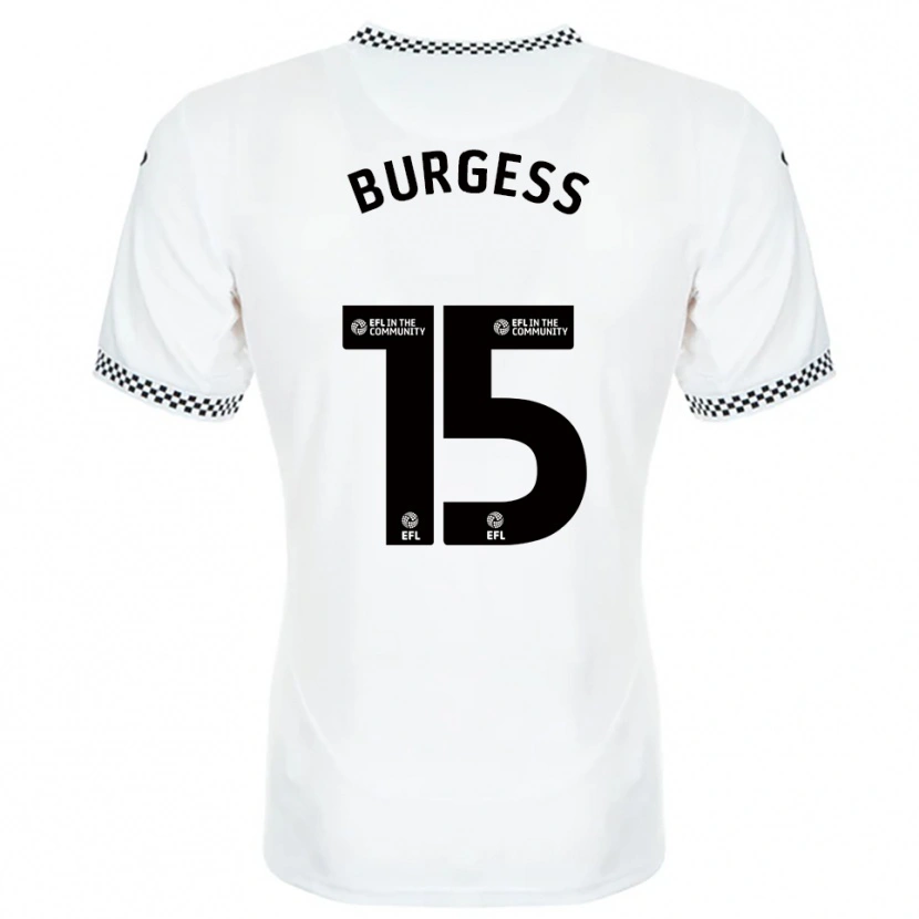 Danxen Herren Cameron Burgess #15 Weiß Orange Heimtrikot Trikot 2025/26 T-Shirt