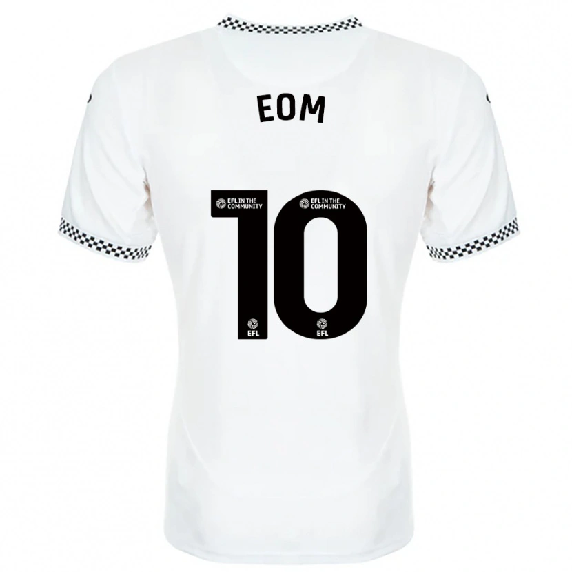 Danxen Herren Ji-Sung Eom #10 Weiß Orange Heimtrikot Trikot 2025/26 T-Shirt