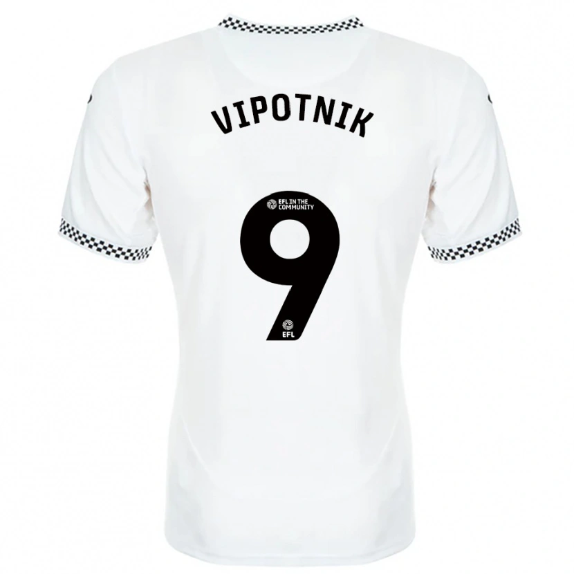 Danxen Herren Zan Vipotnik #9 Weiß Orange Heimtrikot Trikot 2025/26 T-Shirt