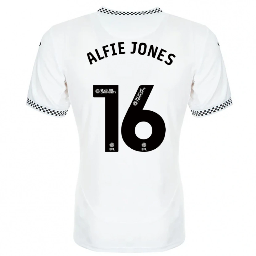 Danxen Herren Alfie Jones #16 Weiß Orange Heimtrikot Trikot 2025/26 T-Shirt
