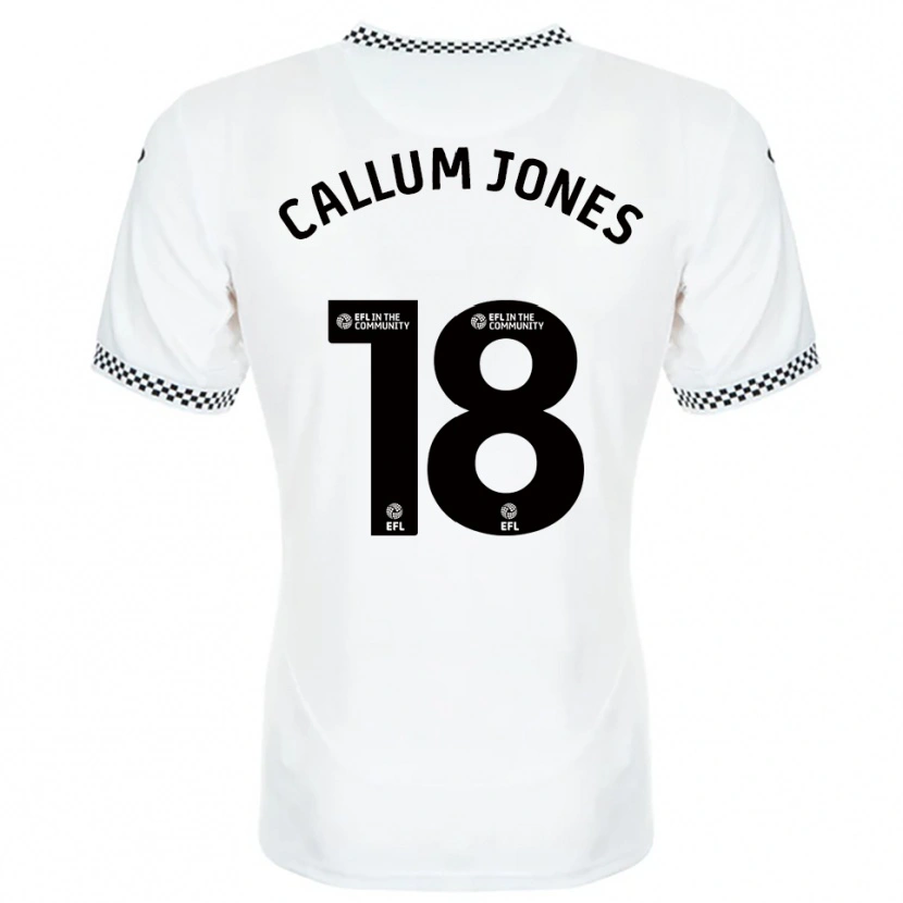 Danxen Herren Callum Jones #18 Weiß Orange Heimtrikot Trikot 2025/26 T-Shirt