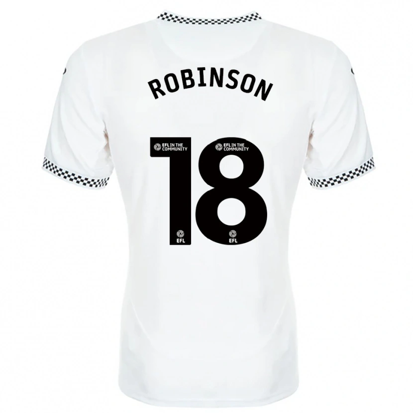 Danxen Herren Milo Robinson #18 Weiß Orange Heimtrikot Trikot 2025/26 T-Shirt