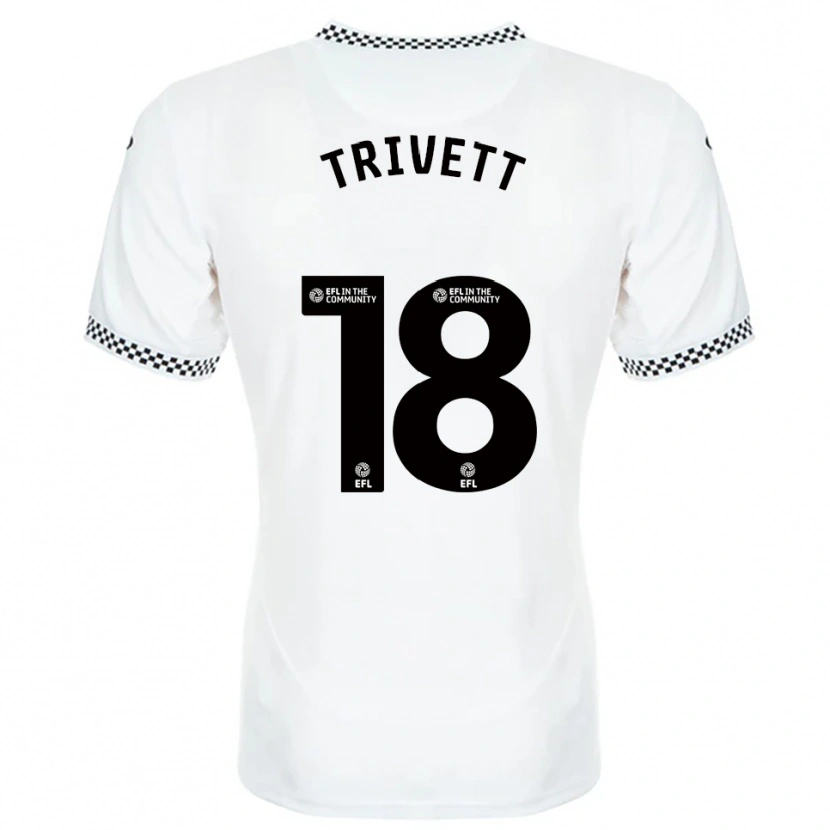 Danxen Herren Taite Trivett #18 Weiß Orange Heimtrikot Trikot 2025/26 T-Shirt