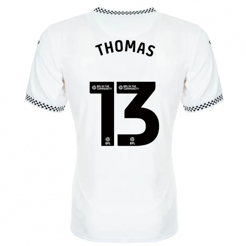 Danxen Herren Elis Thomas #13 Weiß Orange Heimtrikot Trikot 2025/26 T-Shirt