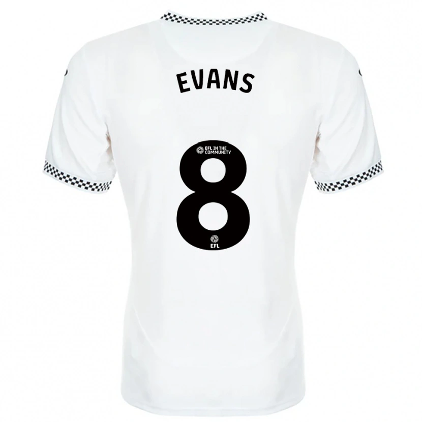 Danxen Herren Bobo Evans #8 Weiß Orange Heimtrikot Trikot 2025/26 T-Shirt