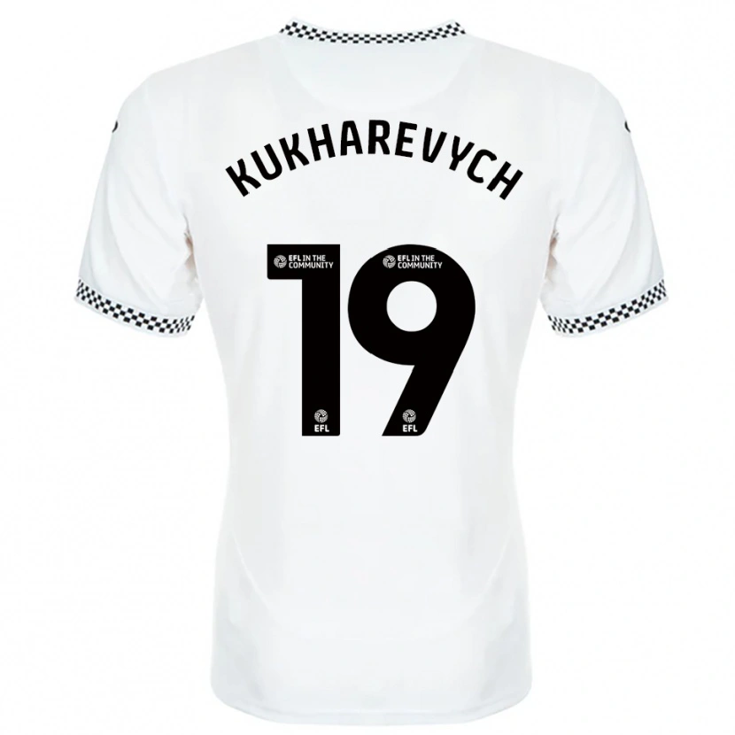 Danxen Herren Mykola Kukharevych #19 Weiß Orange Heimtrikot Trikot 2025/26 T-Shirt