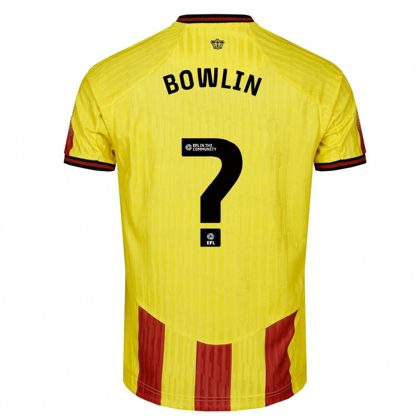 Danxen Herren Amani Bowlin #0 Gelb Rot Heimtrikot Trikot 2025/26 T-Shirt