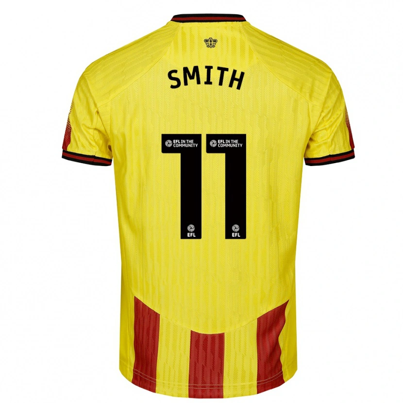Danxen Herren Max Smith #11 Gelb Rot Heimtrikot Trikot 2025/26 T-Shirt
