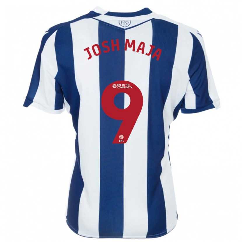 Danxen Herren Josh Maja #9 Marine Weiß Heimtrikot Trikot 2025/26 T-Shirt