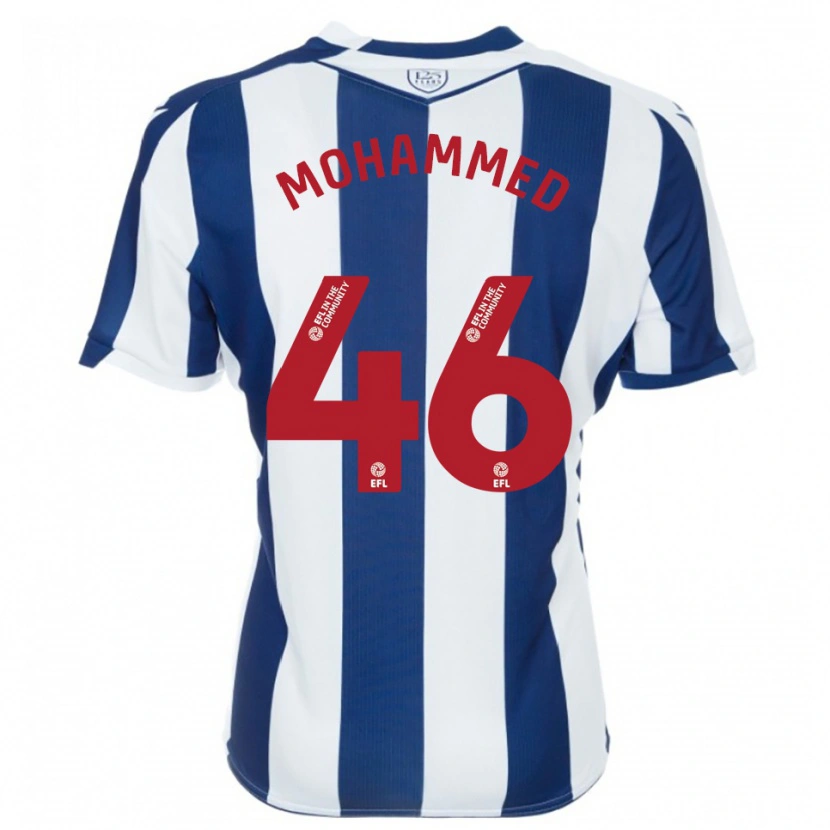 Danxen Herren Jamal Mohammed #46 Marine Weiß Heimtrikot Trikot 2025/26 T-Shirt