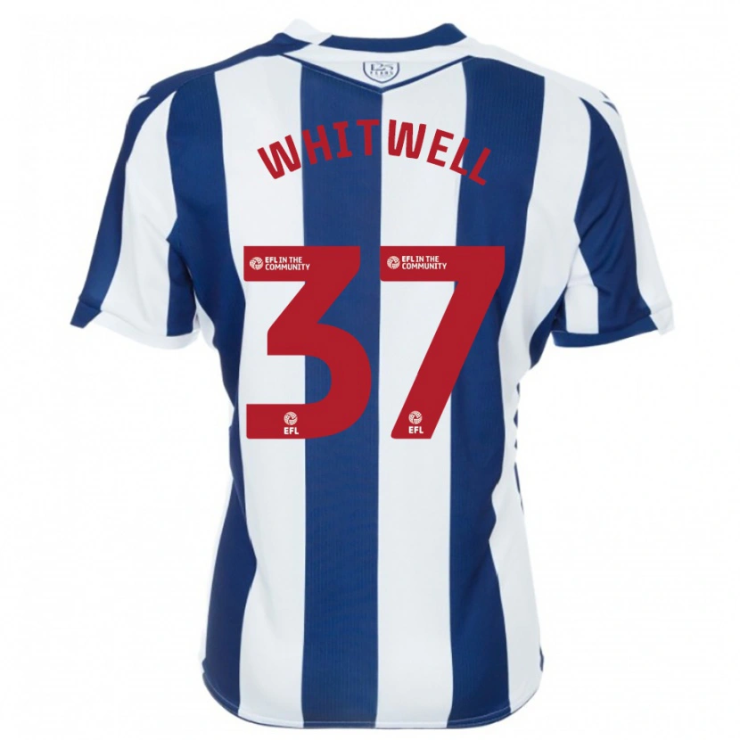 Danxen Herren Harry Whitwell #37 Marine Weiß Heimtrikot Trikot 2025/26 T-Shirt
