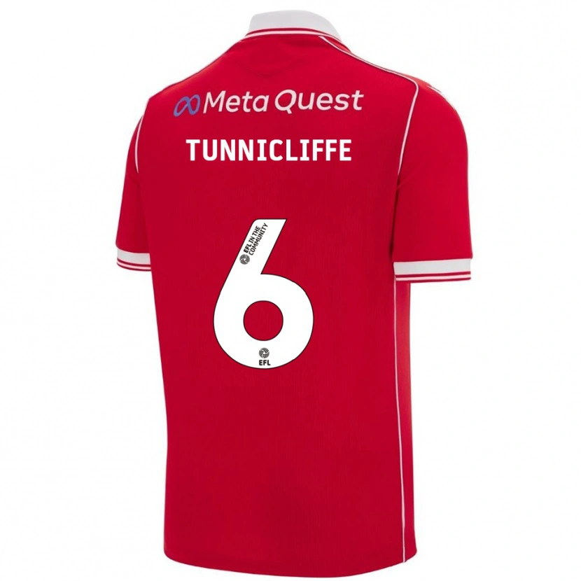 Danxen Herren Jordan Tunnicliffe #6 Rot Weiß Heimtrikot Trikot 2025/26 T-Shirt