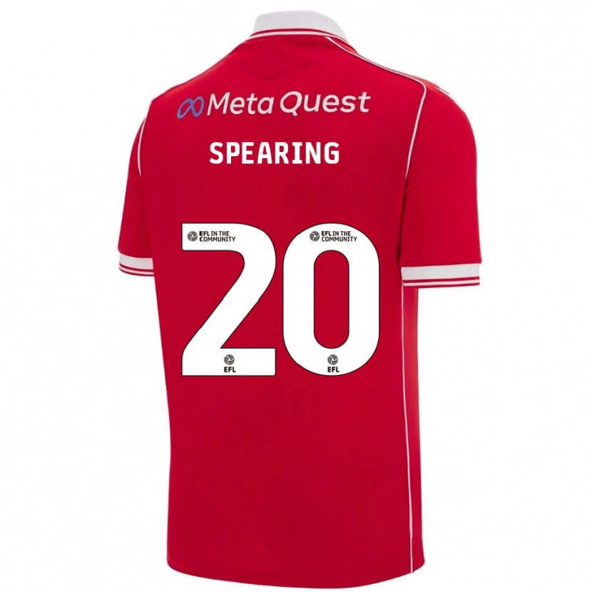 Danxen Herren Natasha Spearing #20 Rot Weiß Heimtrikot Trikot 2025/26 T-Shirt