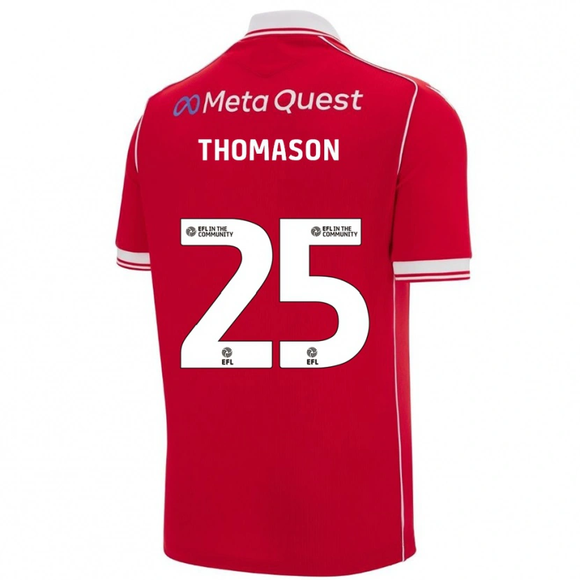 Danxen Herren George Thomason #25 Rot Weiß Heimtrikot Trikot 2025/26 T-Shirt