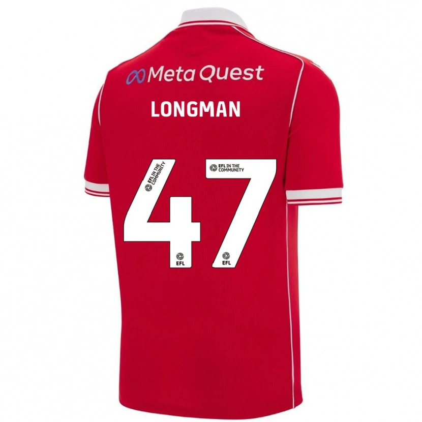 Danxen Herren Ryan Longman #47 Rot Weiß Heimtrikot Trikot 2025/26 T-Shirt