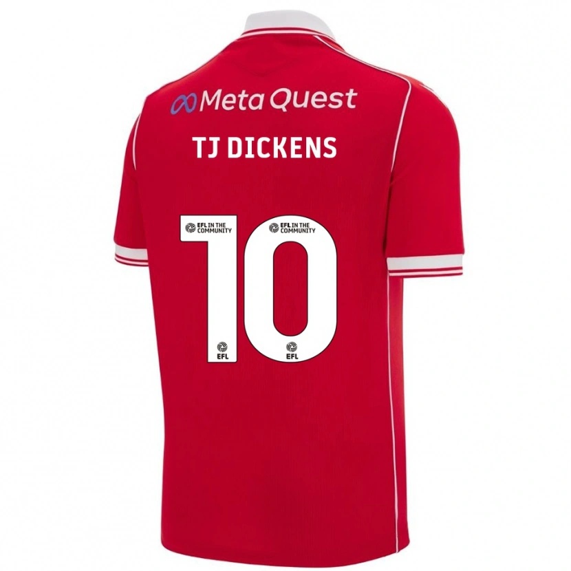 Danxen Herren Tonicha Tj Dickens #10 Rot Weiß Heimtrikot Trikot 2025/26 T-Shirt